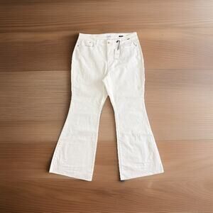 Judy Blue Womens Plus Jean Size 22W High Rise Mid Rise Flare Fit White NEW